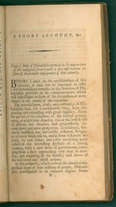 A short account of the malignant fever, lately prevalent in Philadelphia : with a statement of the proceedings that took place on the subject in different parts of the United States.