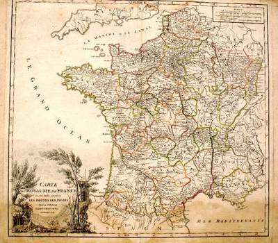 Item #10746 Carte de Royaume de France. Robert de Vaugondy.