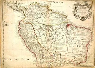 Item #10761 Carte de la Terre Firme du Perou, du Bresil et du Pays des Amazones. G. De L'Isle