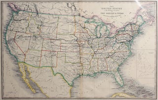 Item #10786 The United States and the Relative Position of the Oregon and Texas. James Wyld
