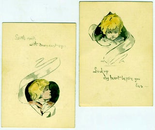 Item #11235 Pair of Valentines by Baldwin & Gleason, numbered 895 & 896 "Look up my heart...