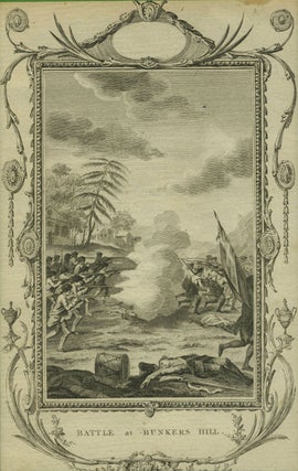 Battle at Bunkers Hill, copper engraving.
