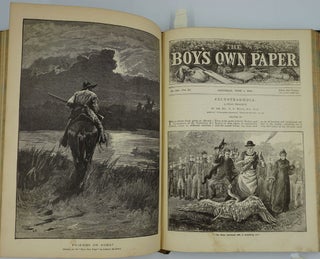 The Boy's Own Annual Volume XI, 1888-9; with 1st editions in English of stories by Jules Verne and André Laurie.
