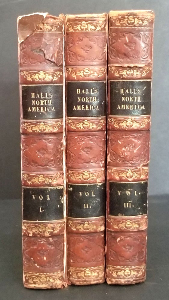 Item #11688 Travels in North America in the Years 1827 and 1828. Volumes I-III. Captain Basil Hall.
