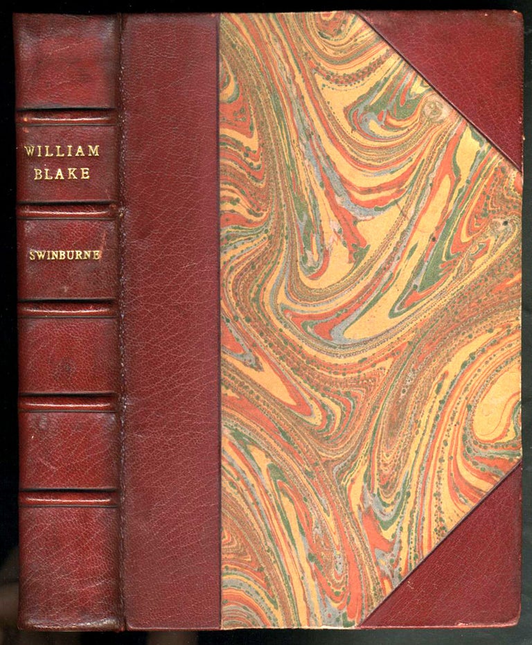 Item #11878 William Blake. Fine binding. Algernon Charles Swinburne.