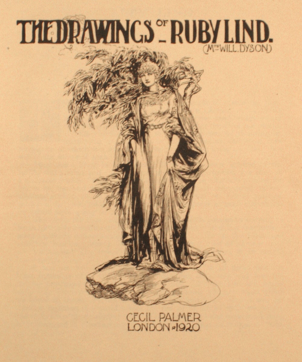 Ruby Lindsay Library Drawings of Ruby Lind. Mrs. Will Dyson . 1887 - 1919 | Ruby Lindsay ...