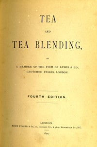 Tea and Tea Blending.