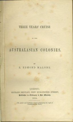 Three Years' Cruise in the Australasian Colonies.