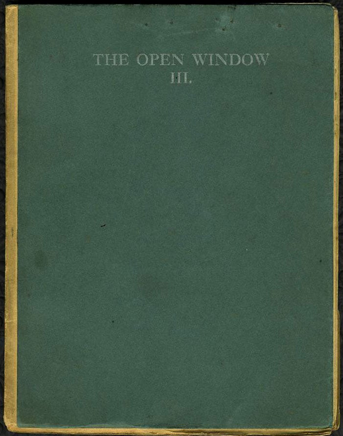 Item #12453 "A Fairy Story", in literary magazine, Open Window, Issue III. Katherine Mansfield.