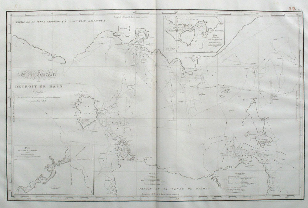 Carte Generale du Detroit de Bass Dressee par L. Freycinet commandant ...