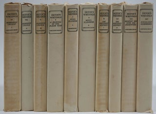Item #12769 The Novels & Selected Writing of Daniel Defoe. 14 volumes complete. Large paper...