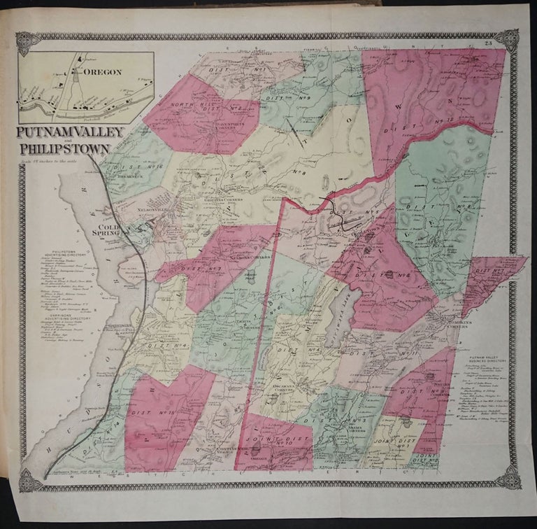 Item #12894 Atlas of New York and Vicinity. F. W. Beers, Geo. Warner. A. D. Ellis, G G. Soule`.