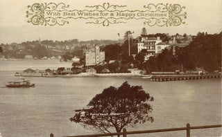 Item #13011 Potts Point, Sydney, real photograph printed as a Christmas card. Photographs: real...