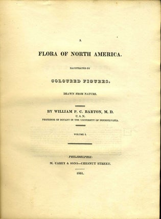A Flora of North America, Volume I only. 36 Color Plates.