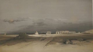 Item #13208 Ruins of the Memnonium at Thebes. Lithograph from Robert's "Holy Lands" David...