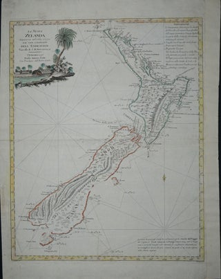 Item #13331 La Nuova Zelanda tracorsa nel 1769 e 1770 dal Cook commandante dell' Endeavour...