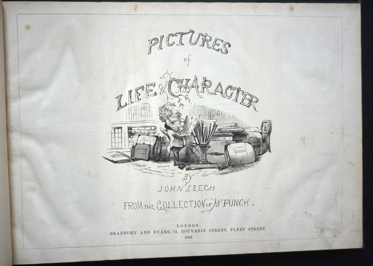 Item #13394 Pictures of Life & Character From the Collection of Mr. Punch, Complete in 5 Volumes. John Leech.