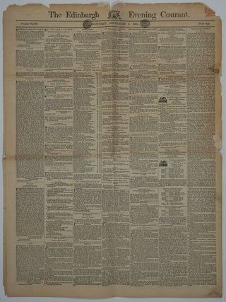 Item #13408 "Gold In Australia" article in 1851 Edinburgh newspaper. Gold, Australia