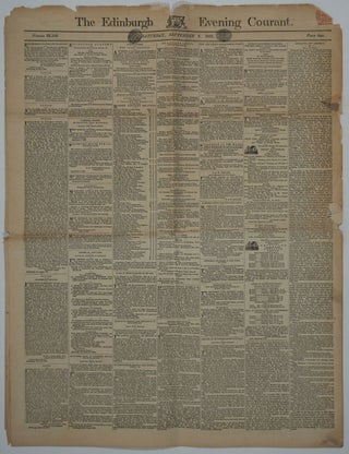 Item #13408 "Gold In Australia" article in 1851 Edinburgh newspaper. Gold, Australia