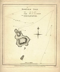 Item #13422 Norfolk Isle, Map. James Cook