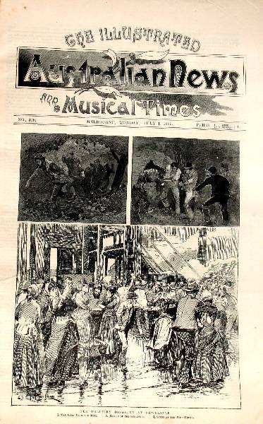 Item #13594 Electric Subways in The Illustrated Australian News and Musical Times. K. L. Murray.
