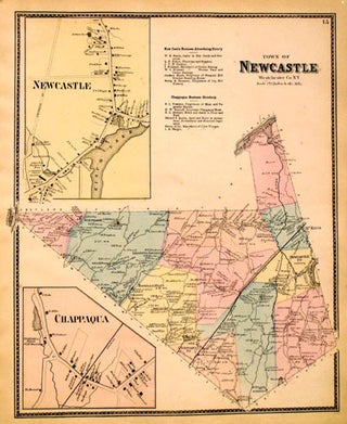 Item #13661 Town of Newcastle. F. W. Beers, Geo. Warner