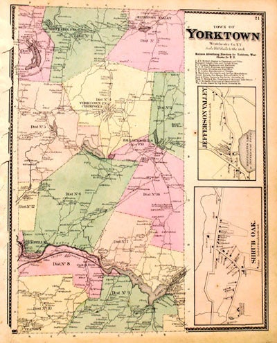 Item #13665 Town of Yorktown. F. W. Beers, Geo. Warner.