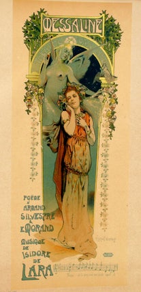 Affiche pour la representation de l'opera "Messaline" au Casino de Monte-Carlo, Les Maitres de. Lorant-Heilbronn et V. Guillet.