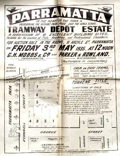 Item #13826 Parramatta Trainway Depot Estate. Land subdivision poster.