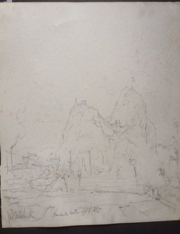 Item #13976 Dumbarton Castle. George Cruikshank.