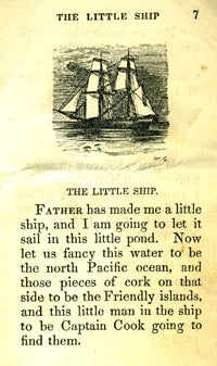 The Child's Story-Book, Second Series, No. 4, with a story "The Little Ship" featuring Captain Cook.