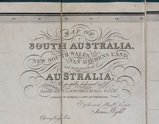 Map of South Australia, New South Wales, Van Dieman's Land and the Swan River Settlement, with plans of the City of Sydney, and of the town of Adelaide. In the original slip case.