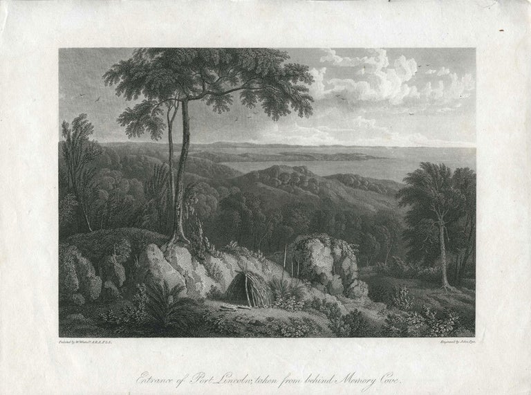 Item #14012 Entrance of Port Lincoln, taken from behind Memory Cove, from Flinders' Voyage. William Westall, A. R A. F. L S., John Pye.