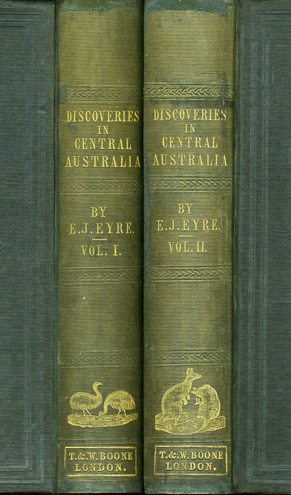Item #14016 Journals of Expeditions of Discovery into Central Australia and Overland from Adelaide to King Georges Sound in the Years 1840-1; sent by the Colonists of South Australia, with the Sanction and Support of the Government: including an Account of the Manners and Customs of the Aborigines and the State of Their Relations with Europeans. Edward John Eyre.
