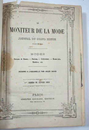 Le Moniteur de la Mode, Journal du Grand Monde, Janvier 1866 - Novembre 1866.