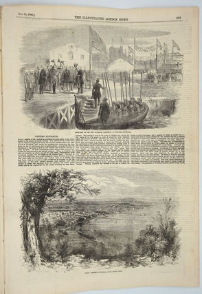 Perth, Western Australia, view from Mount Eliza and article in the Illustrated London News, May 24,1856.