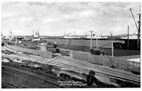 Item #14142 Fremantle Harbour From North Wharf, WA. Postcard.
