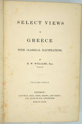 Select Views in Greece. 64 plates printed on thick paper.