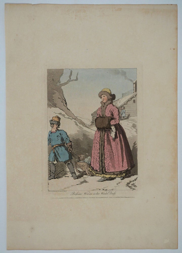 Item #14410 Russian Woman in her Winter Dress. John Augustus Atkinson, James Cook.