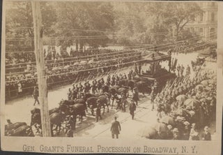 Collection Ulysses S. Grant ephemera including an early cabinet card, the only complete photo of the family ever taken, made 35 days before the General's death; his funeral procession, program to his Memorial Parade in New York.