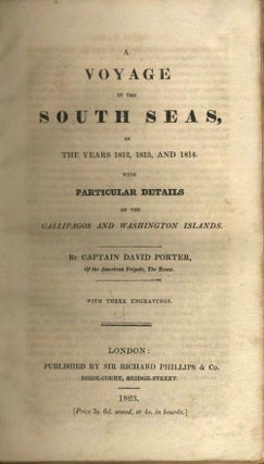 Item #14560 A Voyage in the South Seas, in the Years 1812, 1813, and 1814. with Particular...