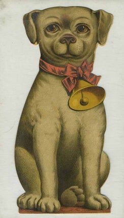 Item #14640 Bogue's Soap, die cut advertising card in shape of dog. China, Bogue's Soap trade card