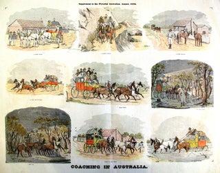 Item #14702 Coaching in Australia. Arthur. Supplement to the Pictorial Australian Esam