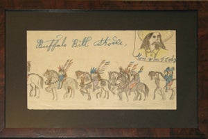 Item #14783 Buffalo Bill Showe. Hon Wm. F Cody. William Cody, Ellen Biorkgren