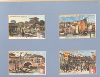 Item #15064 French trading card collection, China: Temple de Ha-Ha-Men a Pekin; Porte du port de...