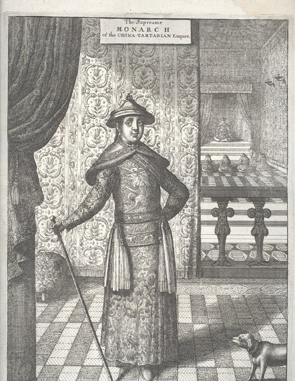 Item #15084 The Supreame Monarch of the China-Tartarian Empire. Engraving. Matteo Ricci.
