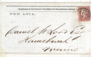 Boult, English, & Brandon's Freight Circular, Per "Asia" Steamer, From Liverpool, August 6, 1859.