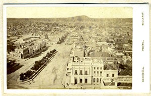 Early photographic city views of Ballarat, Victoria.