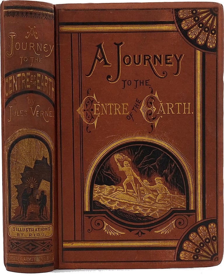 Item #15543 A Journey to the Centre of the Earth, Containing a Complete Account of the Wonderful and Thrilling Account of the Intrepid Subterranean Explorers, Prof. von Hardwigg, his Nephew Harry, and their Icelandic Guide, Hans Bjelke. Jules Verne.