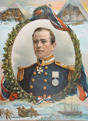 Captain Scott, R.N. Large commemorative print in full color. Robert Scott.